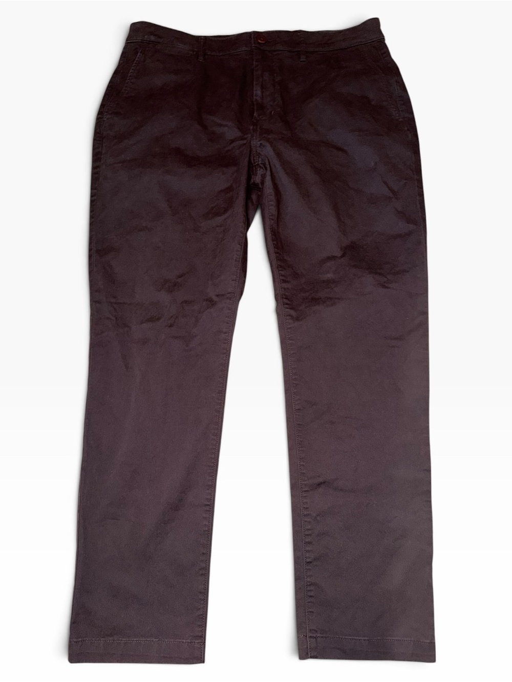 Flint and Tinder Men's Athletic Tapered Fit Chinos in Dark Brown 36x30
